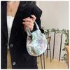 2025 Women's Mini Round Handbag - Flower Design, Casual Outing Coin Purse & Mobile Phone Bag