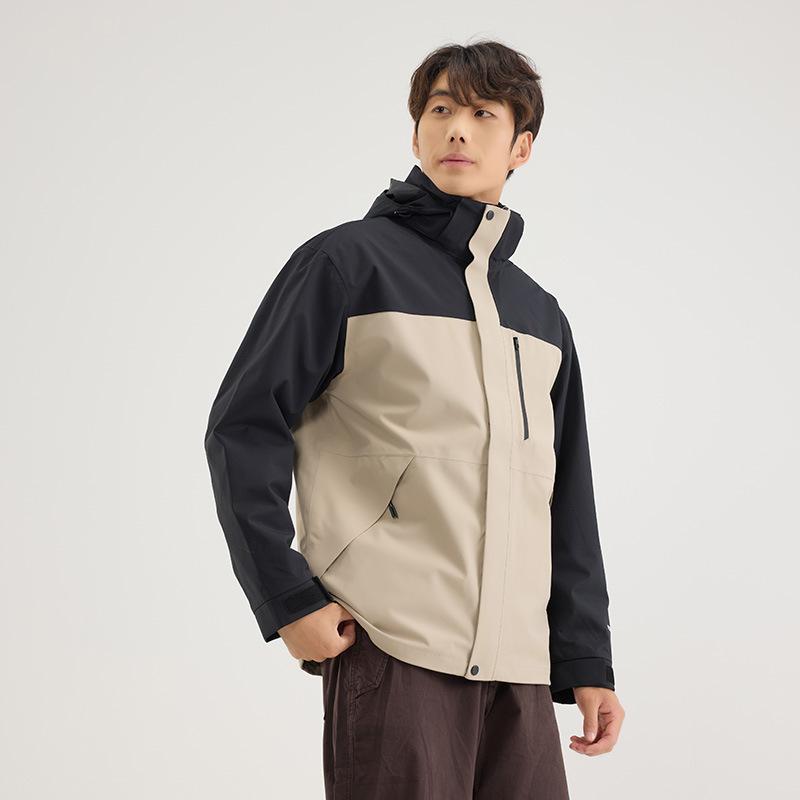 3-in-1 jacket, men's and women's fleece liner, windproof and waterproof, outdoor Tibet mountaineering jacket