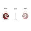 Christmas Cartoon Santa And Penguin 2D Flat Acrylic Garden Door And Window Pendant Decoration Props