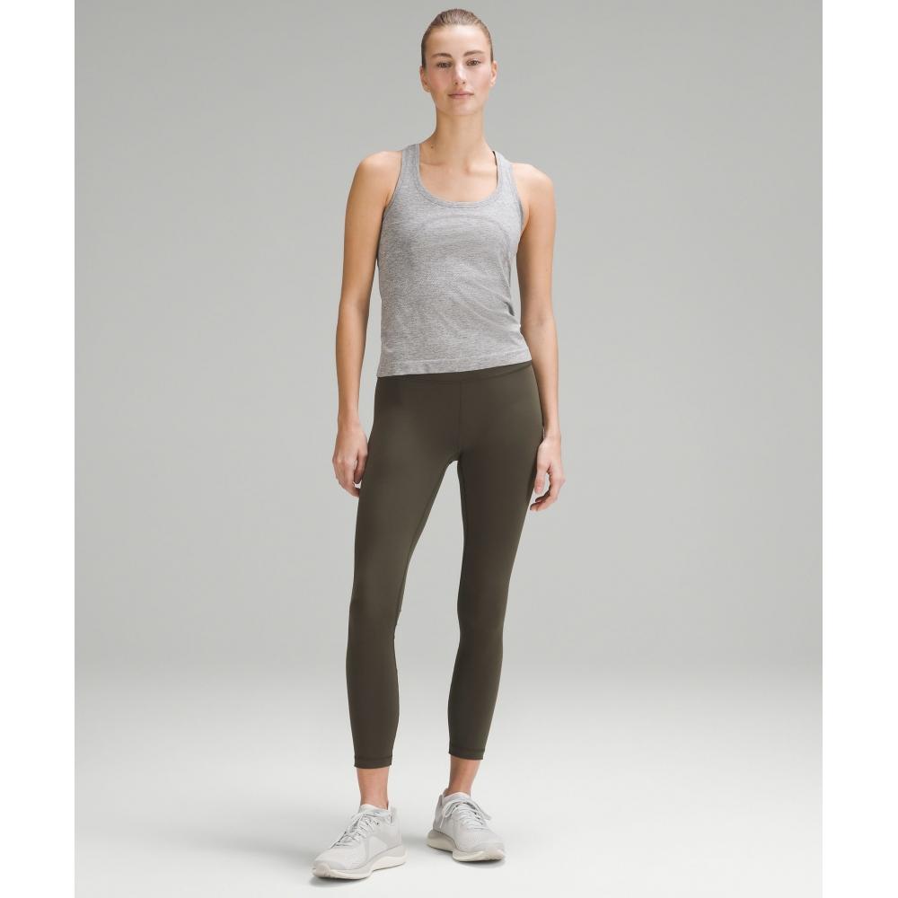 Lululemon Wunder Train High Rise Tight 25  Dark Olive