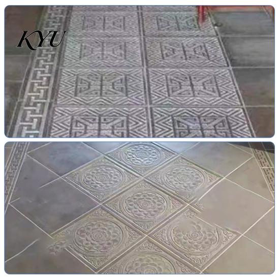 Garden Bed Stepping Stone Tool Reusable Concrete Path Mold, DIY Pavement Cement Mould, Outdoor Decor Crafting Patio Walkway Making Mold for