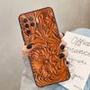 Brown Hand Tooled Western Case For Oppo A5 Pro A15 A17 A57 A77 A94 A74 A54 A16 A76 A96 A40 A60 A80 A18 A38 A58 A78 A98