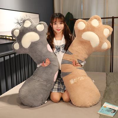 Cute Cat Claw Bedside Throw Pillow Plush Toy Cat Claw Doll Backrest Pad Girl Sleeping On Her Side Pregnant Woman Sleeping With Legs