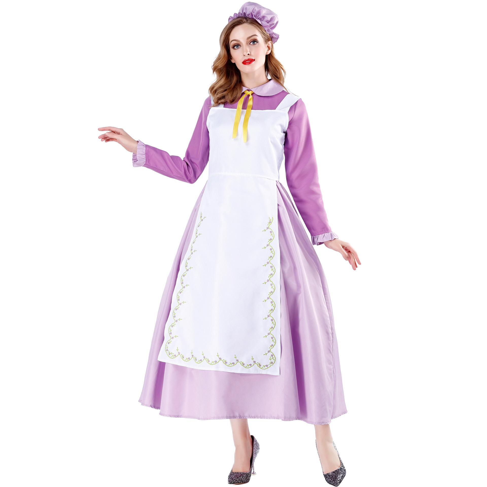 

Halloween costume, cosplay tea pot wife maid costume, maid costume cospay stage costume M