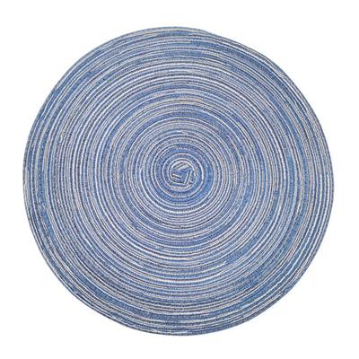 12 st Runda Bordsunderlägg Vävda Placemats Halkfria Matskålsunderlägg Köksunderlägg för Dryckskoppar