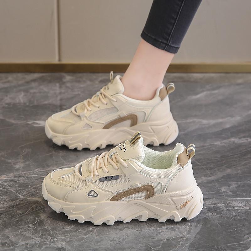 Dad Shoes New Autumn Casual Shoes Show Feet Small Size Soft-soled Running Sneakers 33