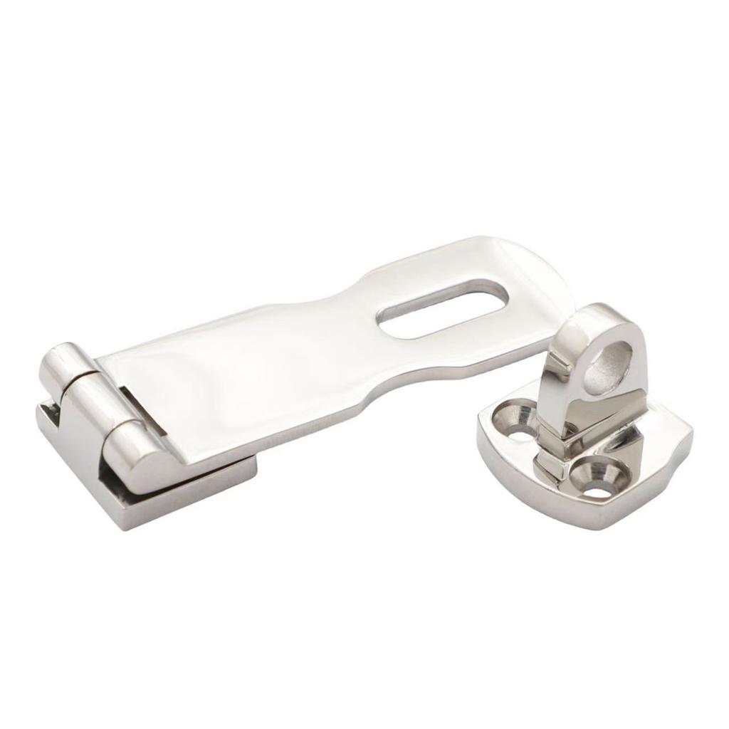 New Stainless Steel 75mm Boat Anti Rattle Latch Flush Door Hatch Folding Bending Hinge Casting For Marine Yacht Hardware