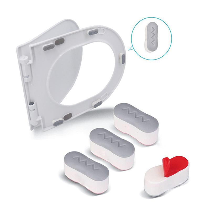 4Pcs Toilet Seat Bumper, Bidet Seat Bumpers With Strong Buffer And Adhesive Function For Bidet Attachment, Keep Your Toilet Seat