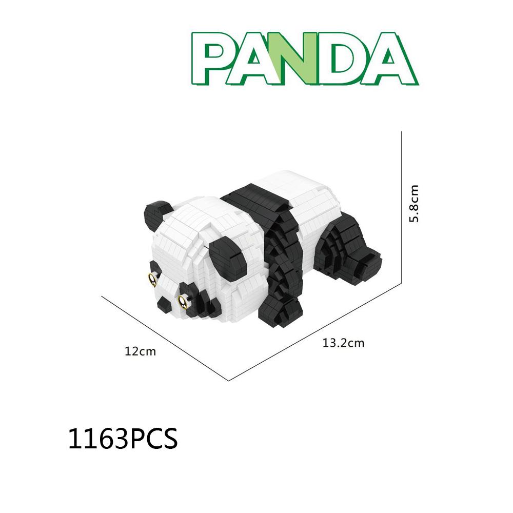 Idea Lovely Animal Nanobricks Micro Diamond Block Panda Rocking Horse Construction Brick Model Educational Toys For Kids Gifts