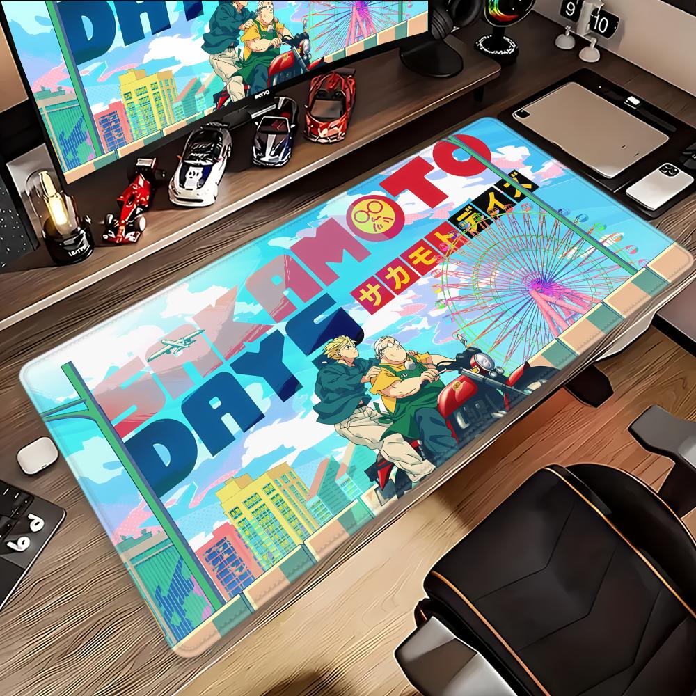 Animation Beautiful patternsOffice Computer Desk Mat Table Keyboard Big Mouse Pad Laptop Cushion Nonslip Decor for Sakamoto Days