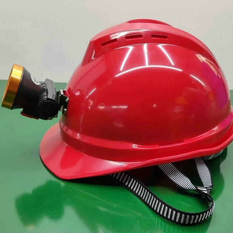 MengPao ABS Safety Helmet with Rechargeable LED Headlamp
