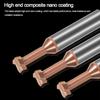 New Carbide T Slot Milling Cutter Round Handle Coating Groove Cutter 4 Teeth CNC Cutter