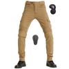 Huaming Men's Motorcycle Pants, Cargo Pants, Riding Pants, With Protector, Abrasion-resistant, Racing Pants, Stretch