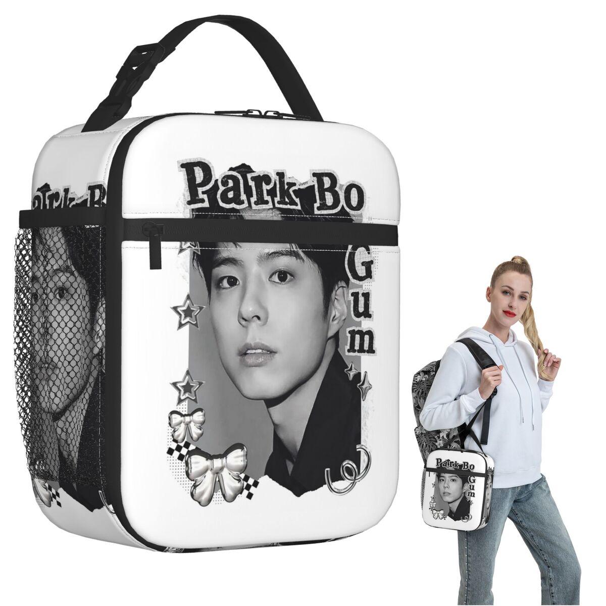 Park Bo Gum Kpop Insulated Lunch Bag for Women Kids Portable Food Boxes Thermal Lunch Box Tote One Size