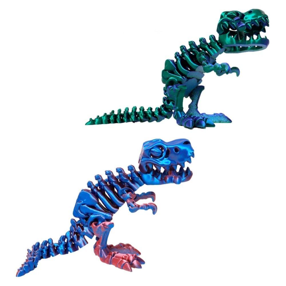 Crystal 3D Printed Tyrannosaurus Rex Big Mouth 3D Articulated Dinosaur Toys  Landscaping Decoration