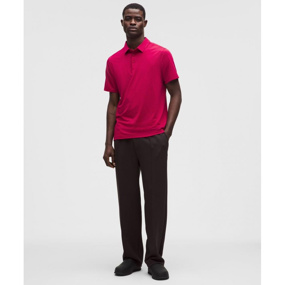 Lululemon Evolution Short Sleeve Polo Shirt Berry Rumble