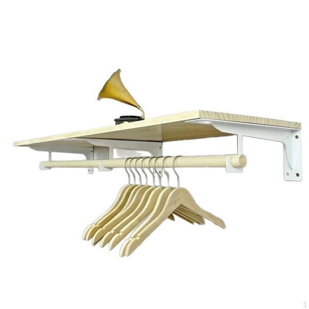 Closet Rod Bracket for Easy Installation Wall Mounting