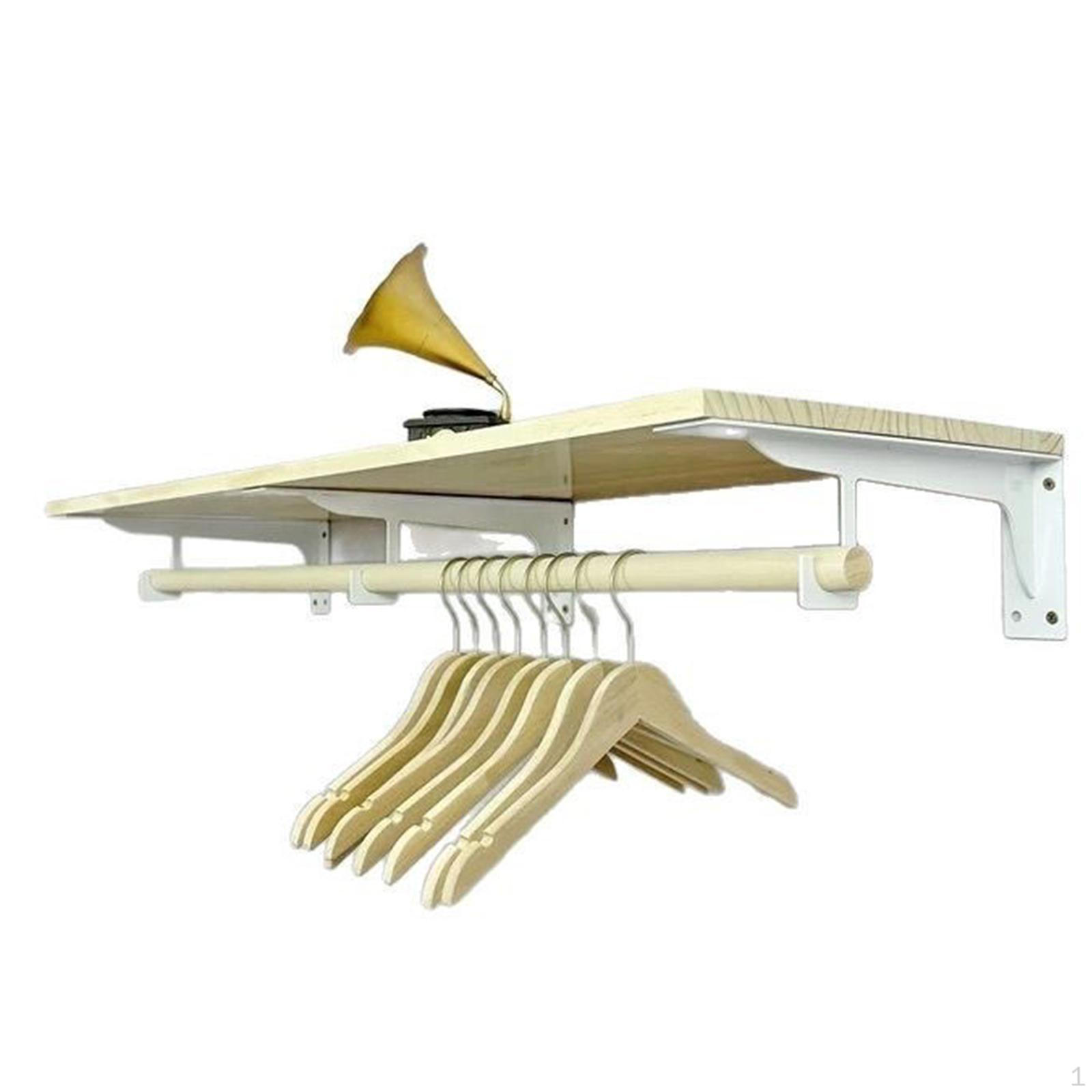 

Closet Rod Bracket for Easy Installation Wall Mounting білий