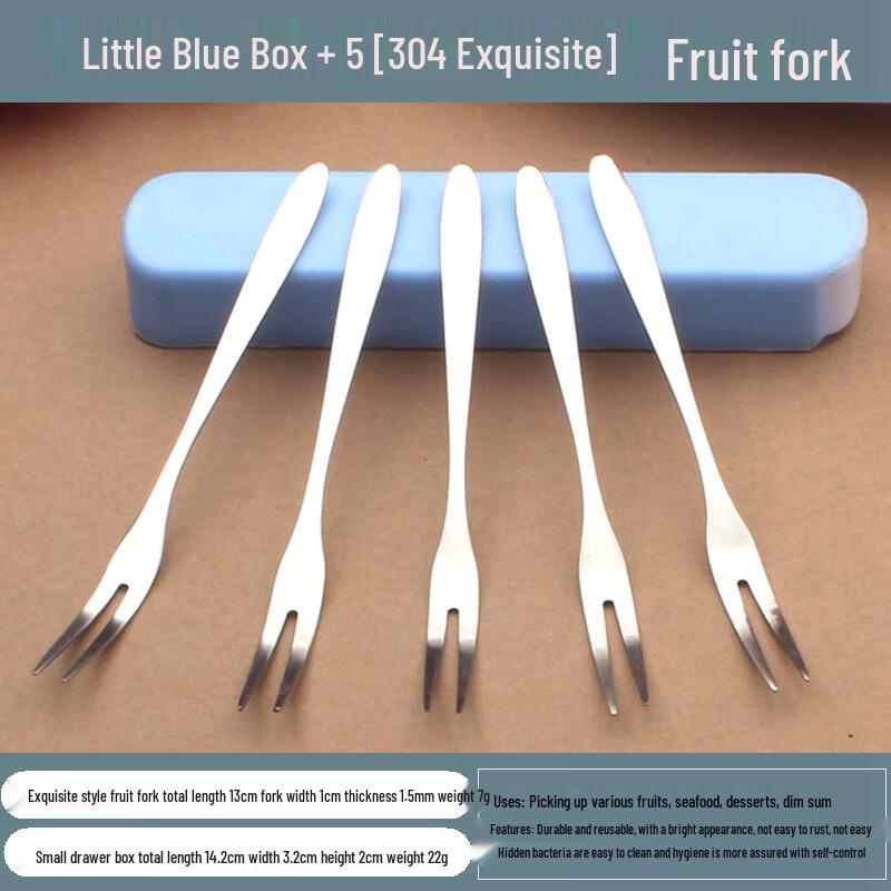 Cute 304 Stainless Steel Fruit Fork Set