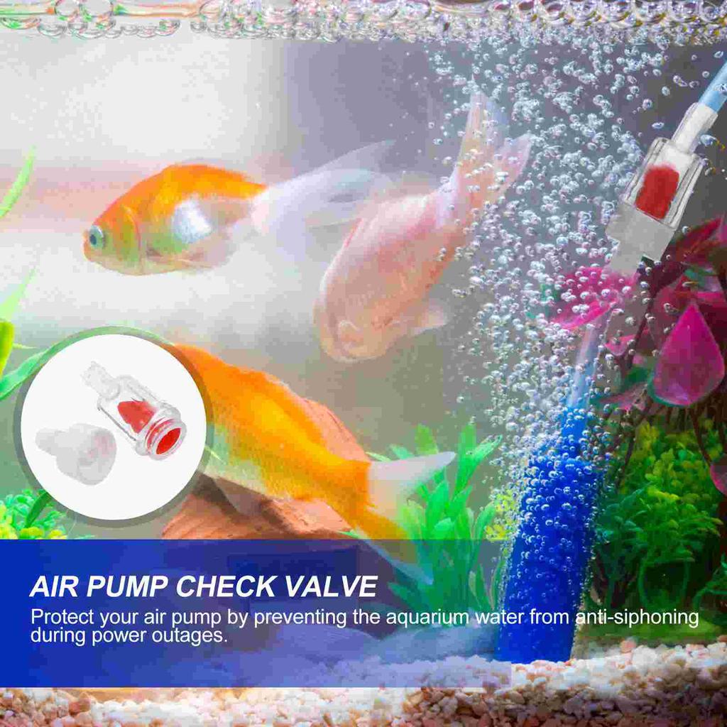 40Pcs Aquarium Air Pump Check Valves Tank Check Valves One Way Non- Return Check