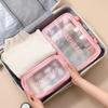 Large Portable Transparent PVC Toiletry Bag - Frosted, High Capacity Travel Storage