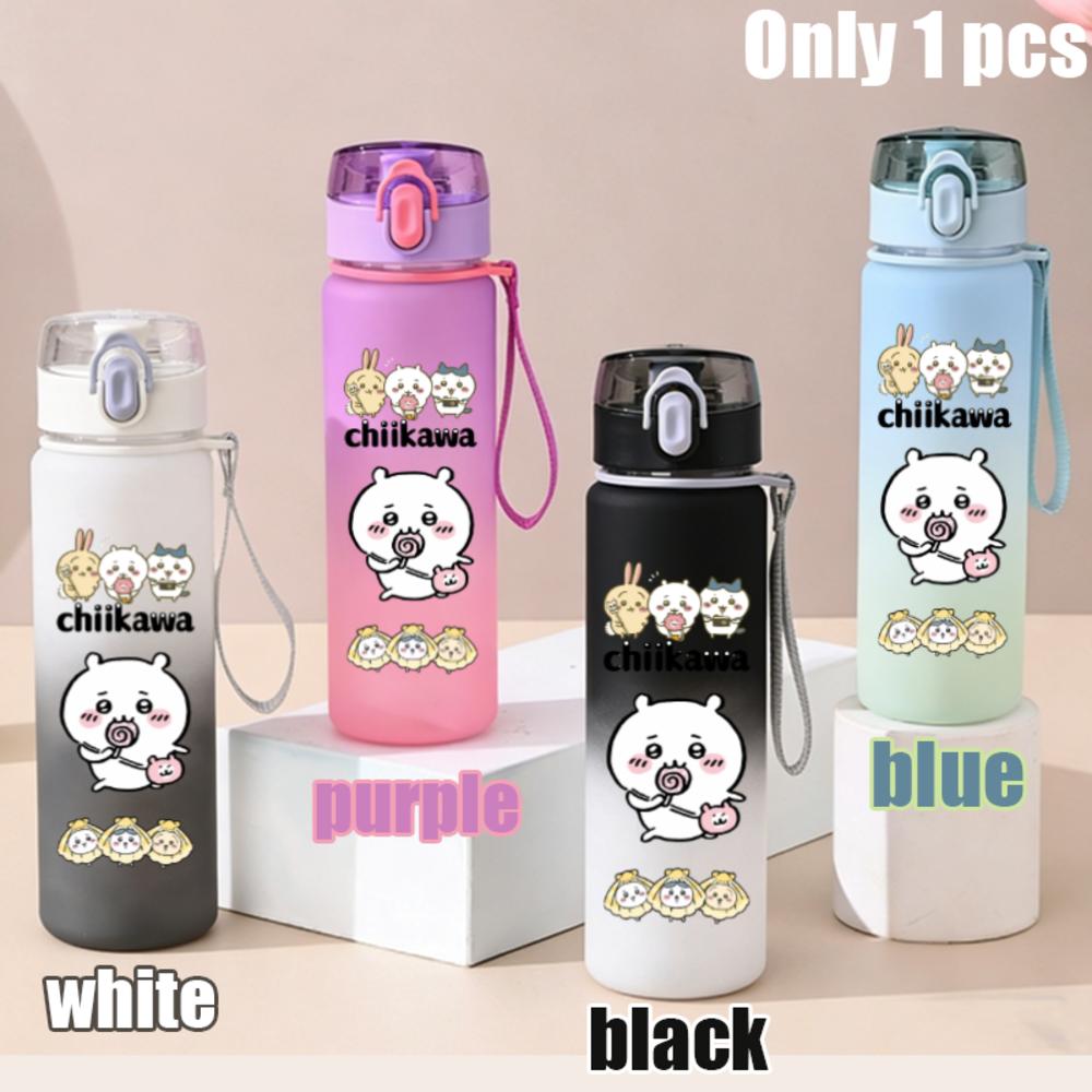 550ml Nanka Chiisakute Kawaii Yatsu School Drink Bottle Usagi Chiikawa Hachiware Plastic Gradient Color Water Cup Gourde Gift