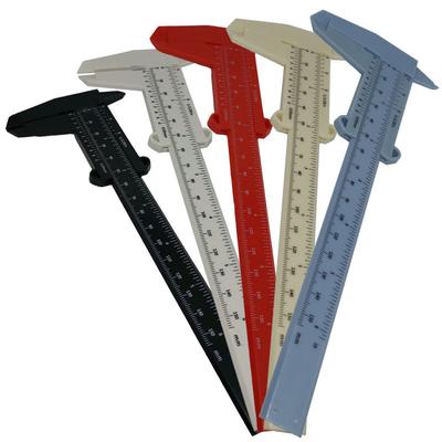 Calibro a corsoio a doppia scala Calibro a corsoio in plastica Misurazione Mini strumento per studenti Righello Modellismo