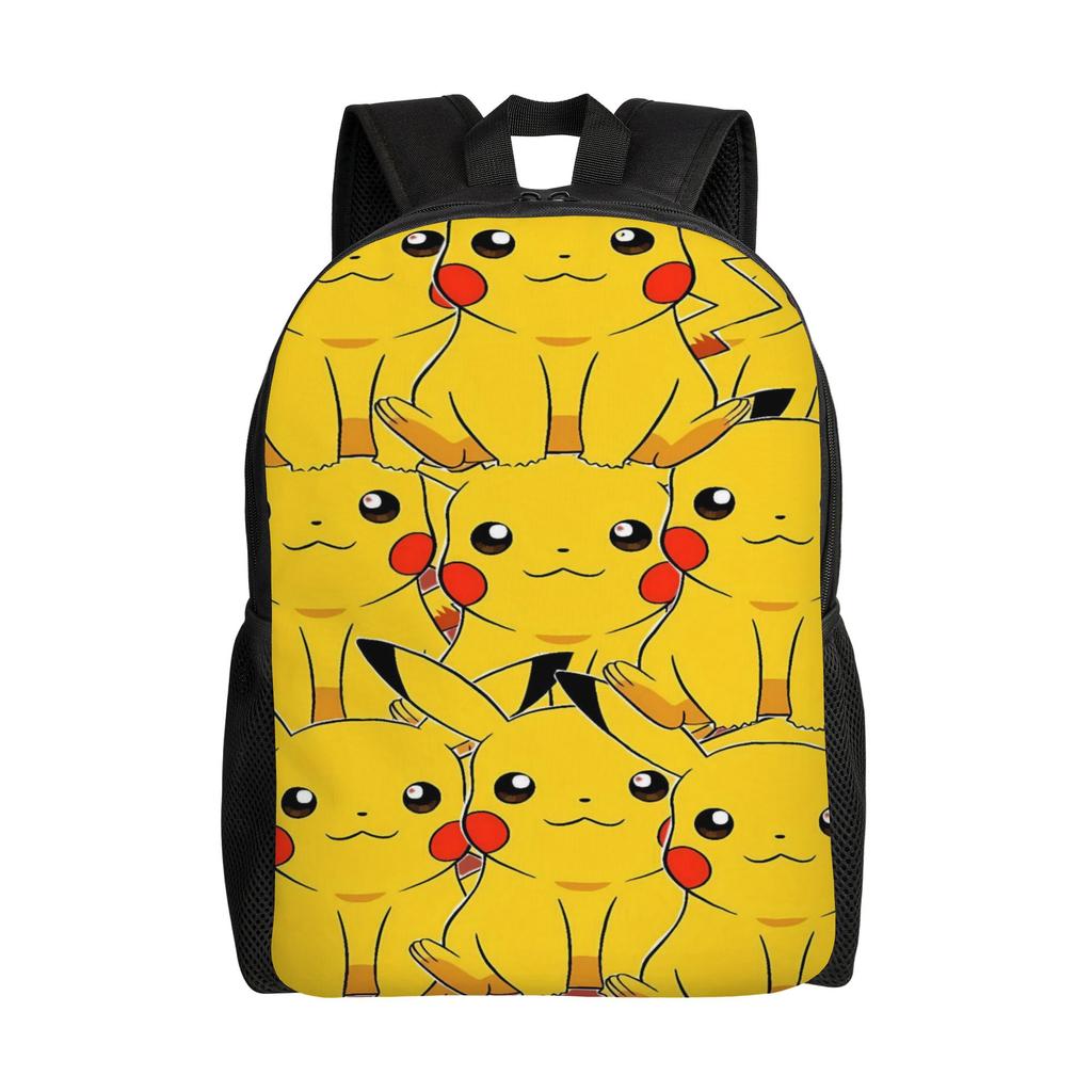 Charmander Group Cartoon Backpack  Youth Polyester Cycling Backpacks Soft Modern School Bags Rucksack
