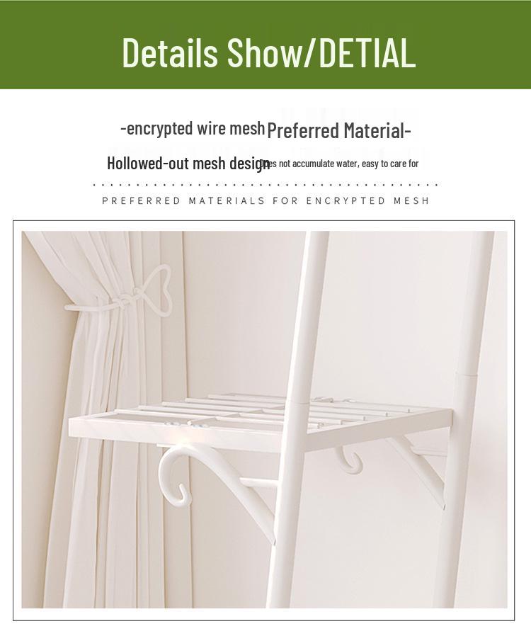 Multi-Layer Floor-Standing Iron Art Flower Shelf for Living Room and Balcony