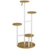 Plant Stand, 4-Tier, Flower Pot Rack, 40 x 40 x 95.5 cm, Natural