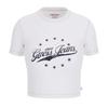 Guess Womens/Ladies Logo Cropped Slim T-Shirt