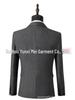 Men's Slim Fit Herringbone Three-Piece Suit for Business, Banquets, and Weddings