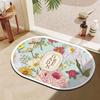 Light luxury diatom mud floor mat, bathroom entry door toilet absorbent bathroom mat, household toilet non-slip floor mat