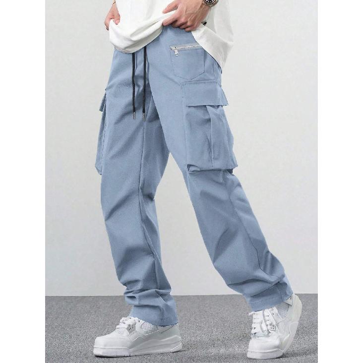 2026 New Loose Multi-Pocket Trousers Men's Casual Versatile Cargo Pants