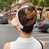 Women's sun protection cap, open-top cap that can be tied into a ponytail, provides sun protection and UV protection, versatile, makes the face look