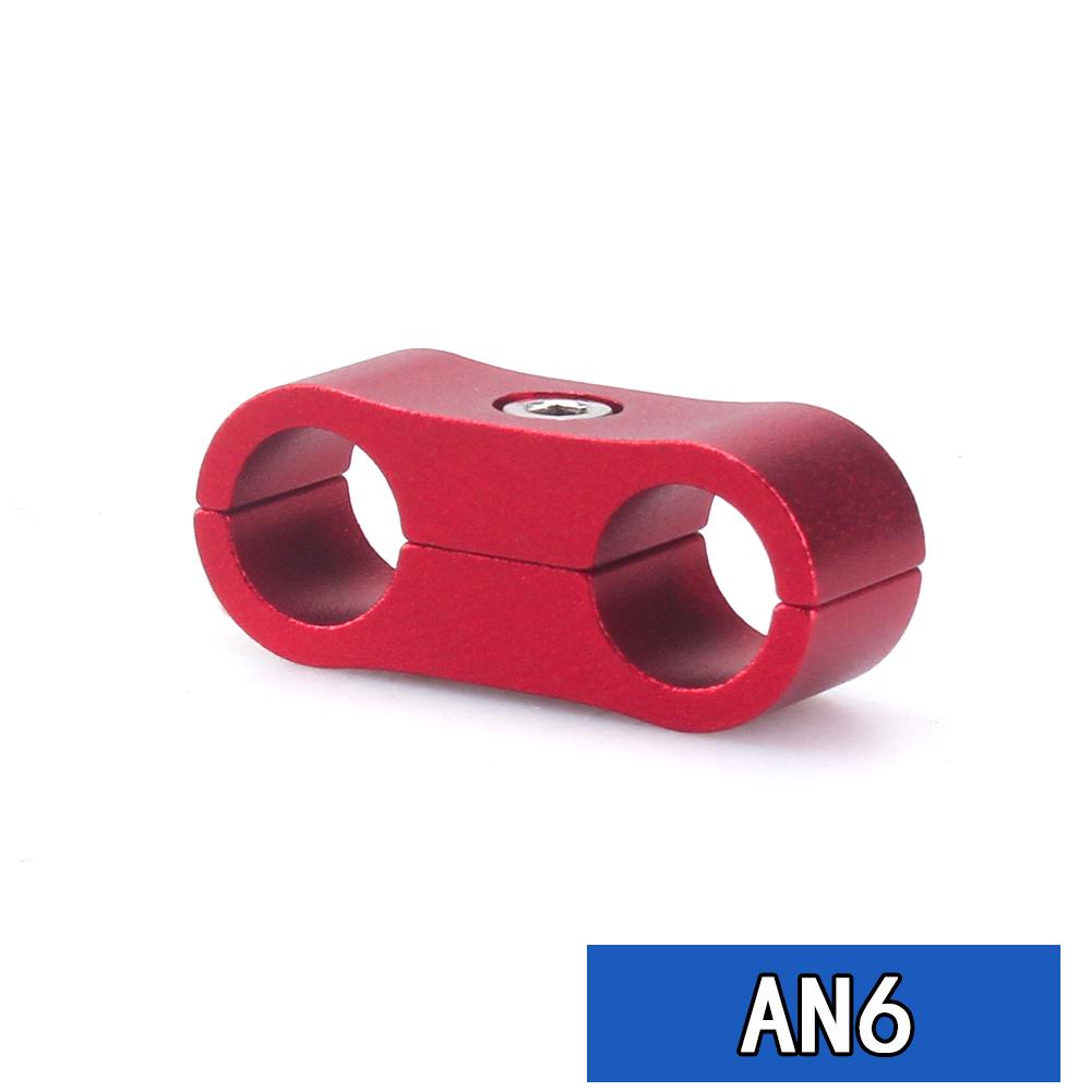 1 Stück Universell AN4 AN6 AN8 AN10 AN12 Billet Öl Kraftstoff Wasser Schlauch Rohr Trennwand Teiler Klemme Aluminium Leitungsseparator