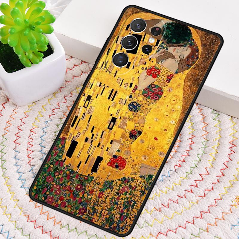 Kiss by Gustav Klimt Silicone Phone Case For Samsung Galaxy note 10 pro S26 S25 S24 S23 S22 S21 Plus S25Ultra Capa Cover