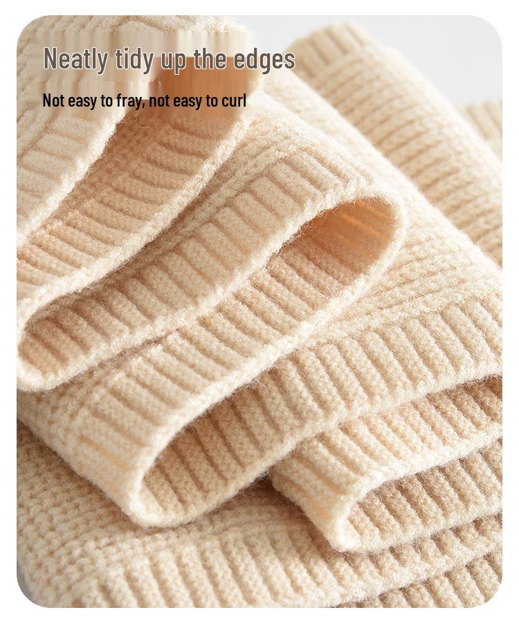 Children's Korean-Style Knitted Winter Scarf – Warm, Windproof, Skin-Friendly Neck Warmer