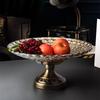 Flavinmci European Style Crystal Glass Double-Layer Fruit Bowl