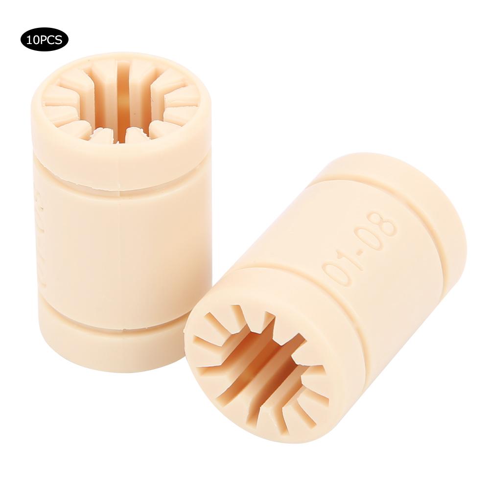 10 sztuk Łożysko LM8UU Plastikowe Tuleje Liniowe Części LM8UU RJMP Akcesoria do Drukarki 3D