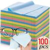10-200PCS 13x13cm Glasses Clean Cloth Microfiber Cleaner Cleaning Cloth For Phone Screen Camera Sunglasses cloth Color Random