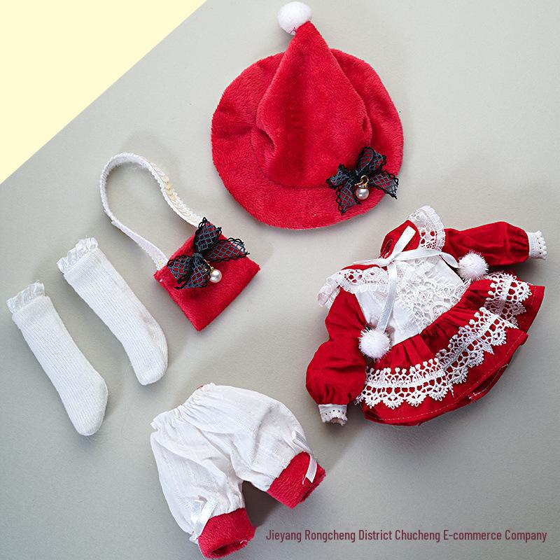 30 cm großes Barbie-Puppen-Prinzessinnen-Ankleideset – Spielhauskostüme für Mädchen