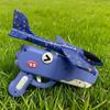 Foam Glider Airplane Launcher Toy, Dinosaur Catapult Gun Aircraft, Outdoor Flying Aircraft with Easy-Load Mechanism, Long Flight Distance Gliders