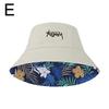 Double-sided Bucket Hat Men Women Summer Basin Cap Hip Hop Graffiti Fishing Fisherman Hat Retro Pattern Packable Sun Protection
