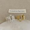 Irregular Water Drop Metal Open Ring - Trendy Versatile Style for Women