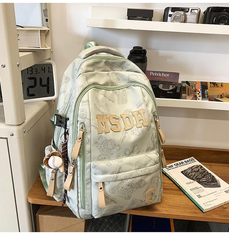 Schoolbag Schoolbag Boys Junior High School Students High School Students Printed Girls Backpack Elementary School Students 1011 New Travel Backpack