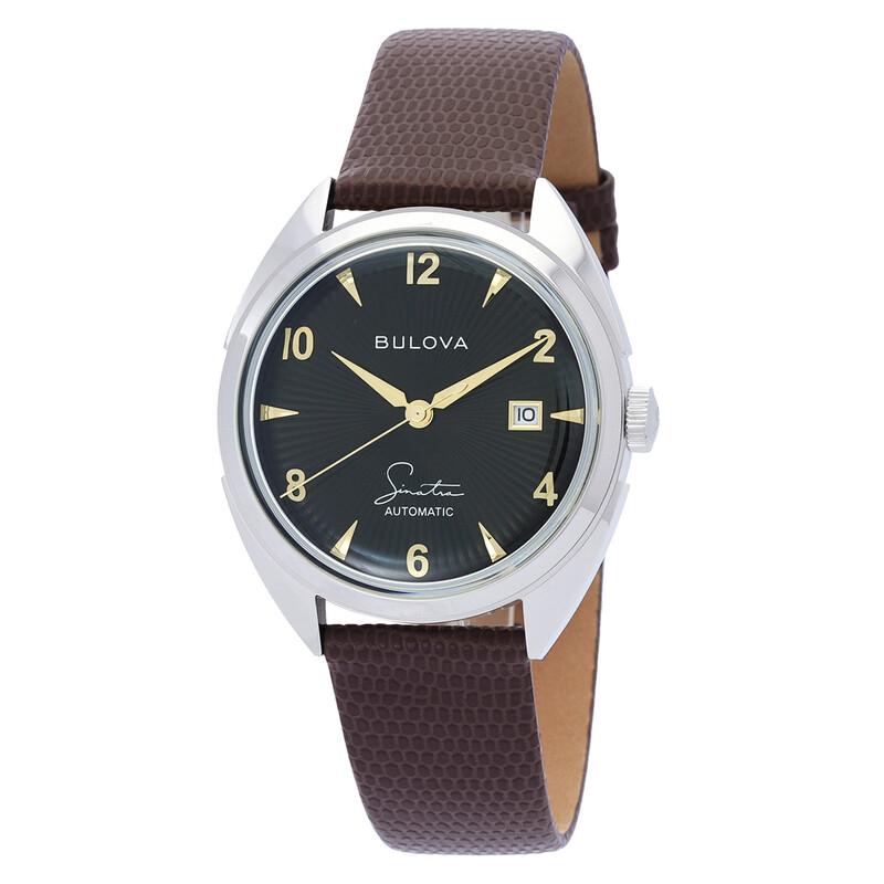 

Чоловічий механічний чорний годинник Bulova 96B348 чорний