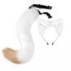 Furry Animal Ear Headband Tail Set Cosplay Costume Accessory Anime Convention Party Adult