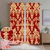 2D Flat Printing 2pcs Curtain Drapes Vintage Floral Design Digital Printed Polyester Drapes Holiday Decorations Use for Indoor