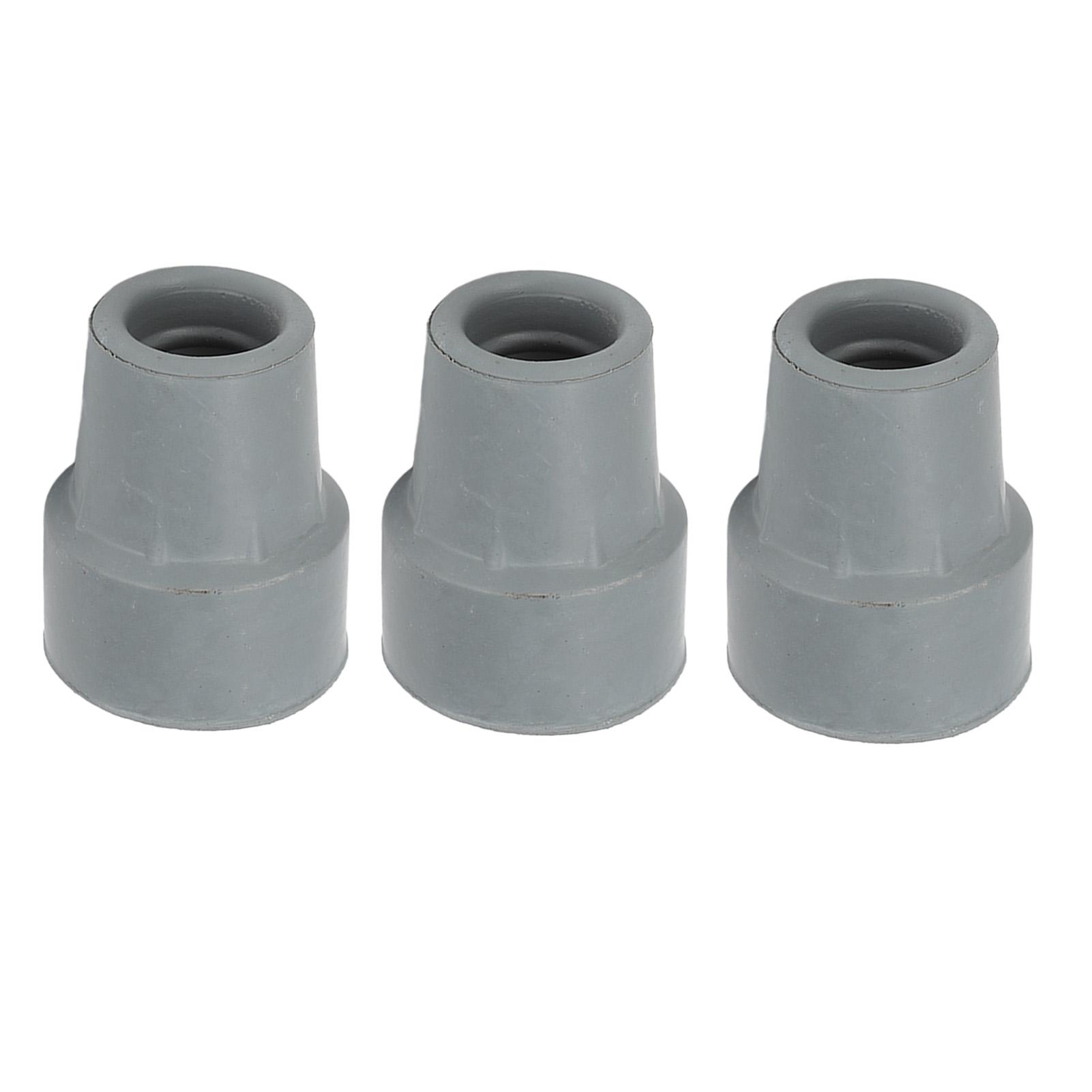 

10 шт. резиновых наконечников для костылей, профессиональный портативный серый наконечник для трости для ходьбы, аксессуар для пожилых людей 0,7